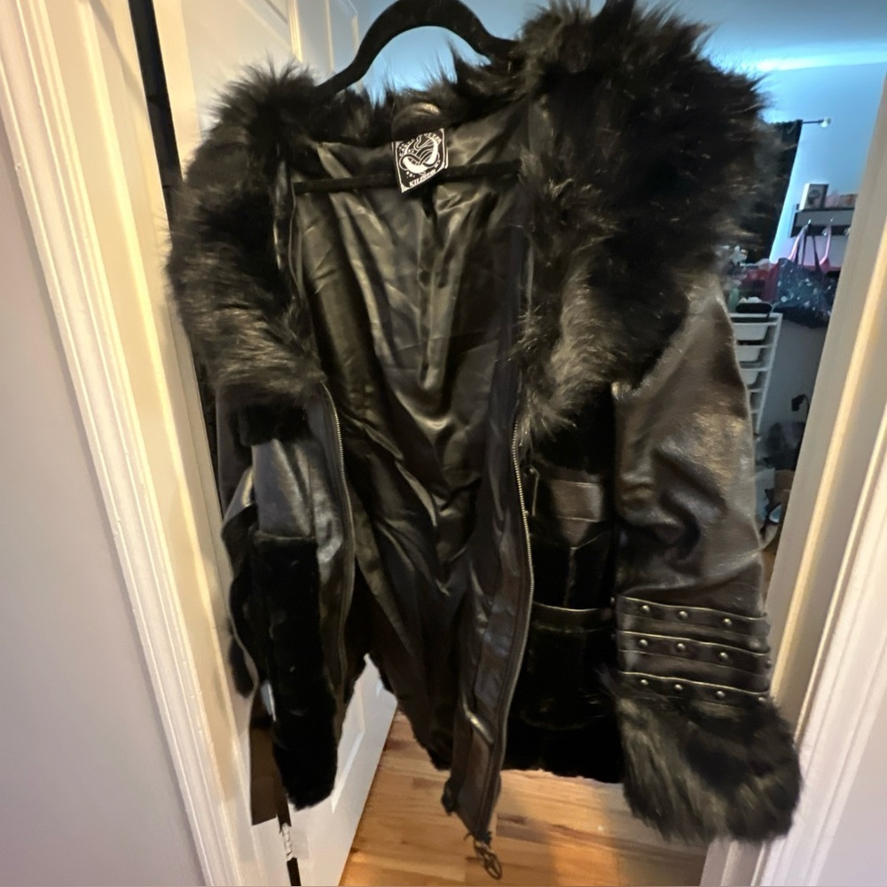 KILLSTAR Krystina Faux-Fur Coat Jacket Gothcore Gothic Grunge Punk Deathrock 3XL